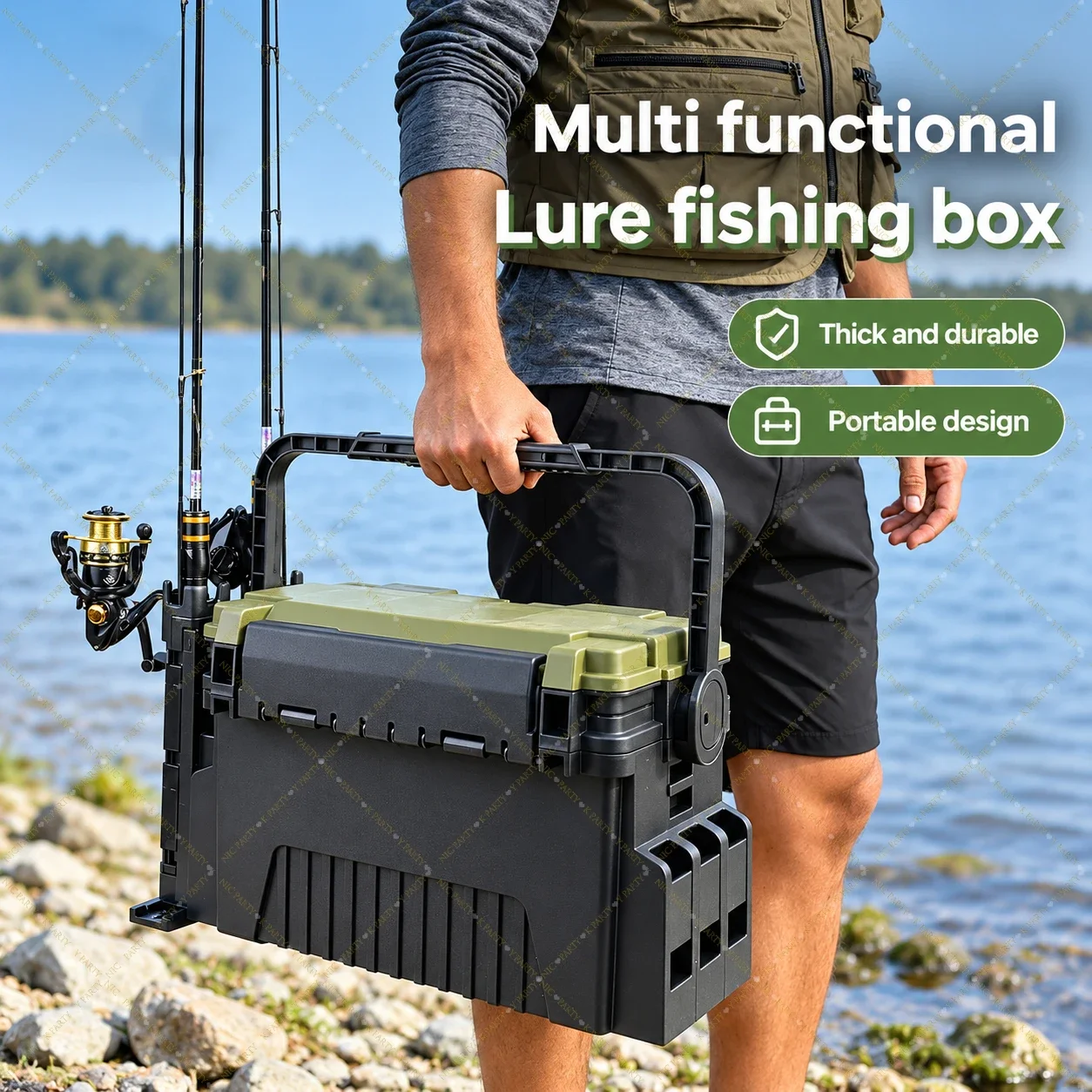 Große Angelbox mit Sitz, doppe – Fishing Kayak Crate Bewertung und Preis