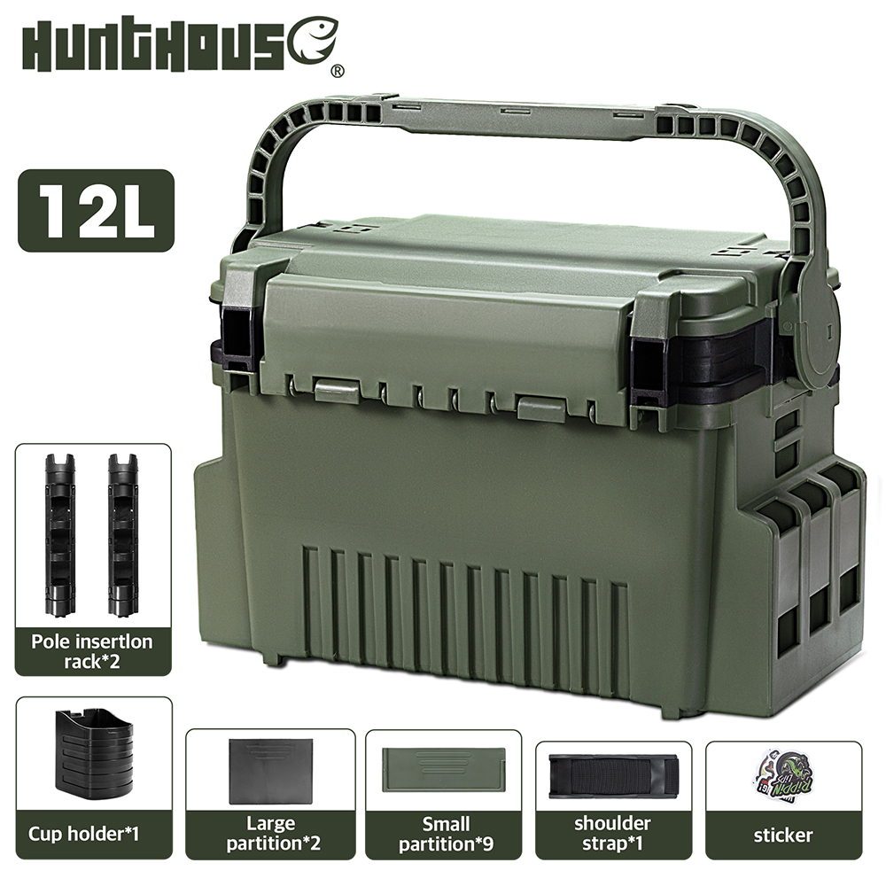 Hunthouse 12L Große Angelbox 4 – Fishing Kayak Crate Bewertung und Preis